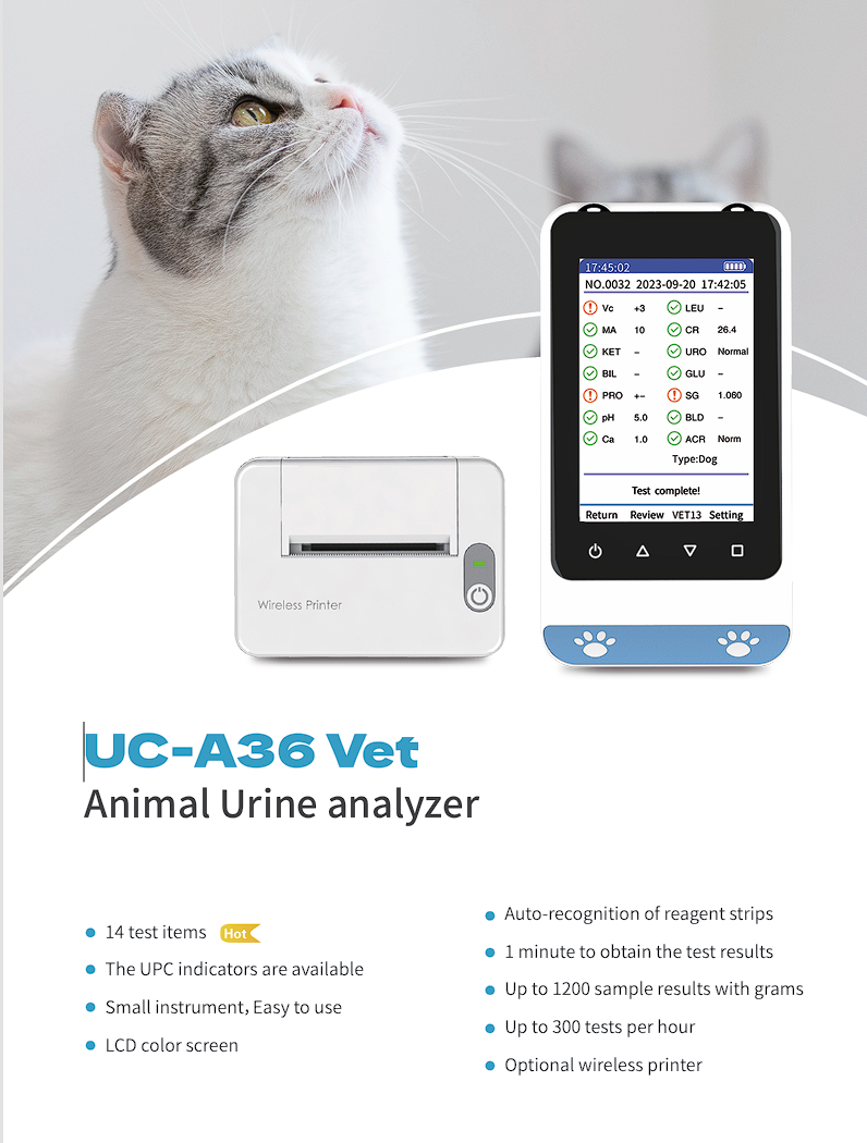 Portable Vet Urine Analyzer -  - огляд і ціна Otoscope Ophthalmoscope Set